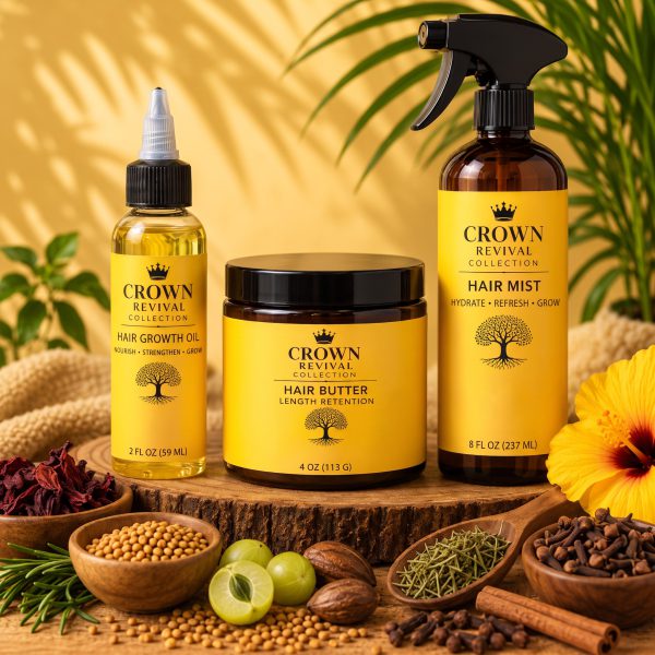 Crown Revival Hair Growth Oil, Hair Butter and Hair Mist