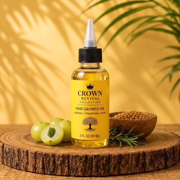 Crown Revival Hair Growth Oil, 2 fl oz applicator bottle